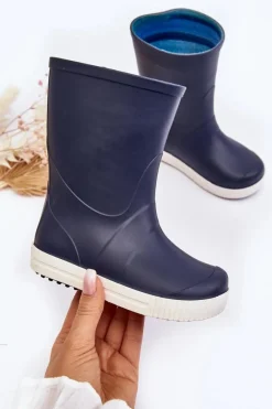 Chłopięce|Dziewczęce></noscript>Boto Dziecięce Kalosze Wave Gokids 979 Granatowe Niebieski