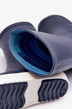 Chłopięce|Dziewczęce></noscript>Boto Dziecięce Kalosze Wave Gokids 979 Granatowe Niebieski