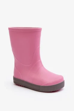 Discount Dziecięce Kalosze Wave Gokids 979 Różowe Dzieci Chłopięce|Dziewczęce