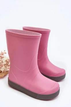 Discount Dziecięce Kalosze Wave Gokids 979 Różowe Dzieci Chłopięce|Dziewczęce