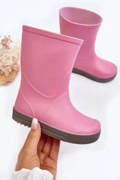 Discount Dziecięce Kalosze Wave Gokids 979 Różowe Dzieci Chłopięce|Dziewczęce