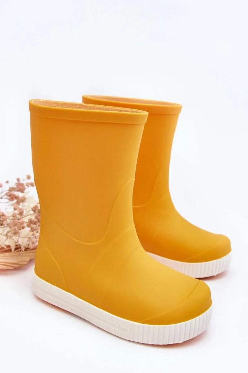 Clearance Boto Dziecięce Kalosze Wave Gokids 979 Żółte Żółty