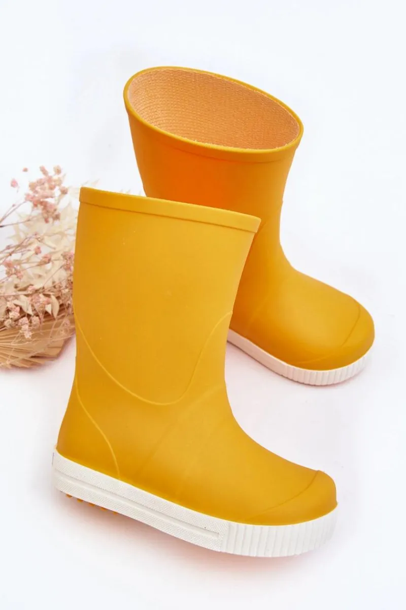 Clearance Boto Dziecięce Kalosze Wave Gokids 979 Żółte Żółty