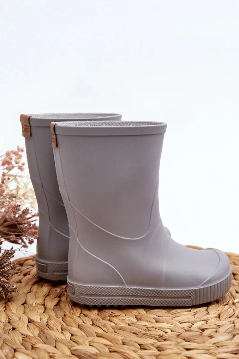 Chłopięce|Dziewczęce>Boto Dziecięce Kalosze Wave Gokids 979 Szare Szary