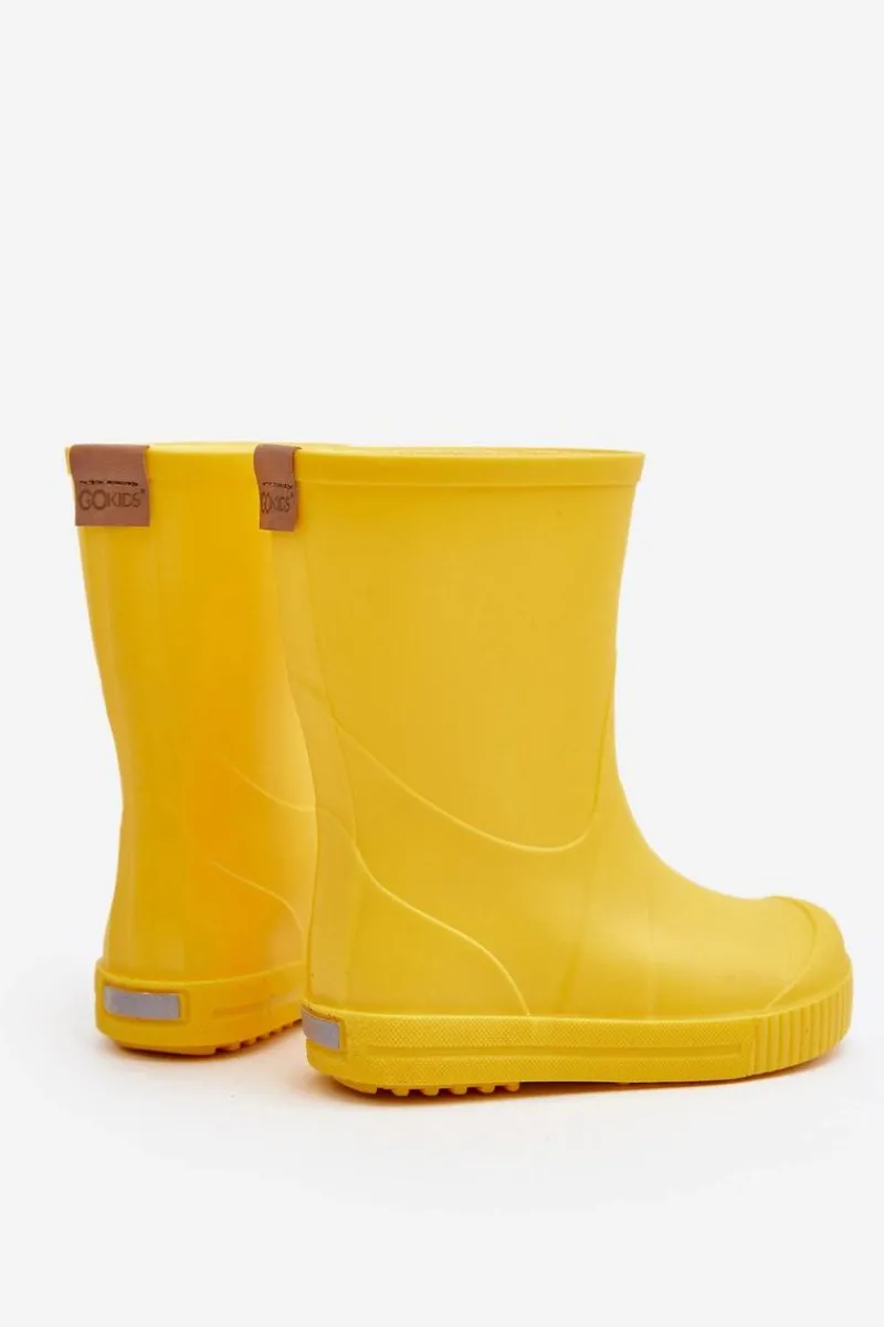Outlet Boto Dziecięce Kalosze Wave Gokids 979 Żółte Żółty