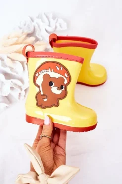 Chłopięce|Dziewczęce>Boto Dziecięce Kalosze Z Misiem Żółte