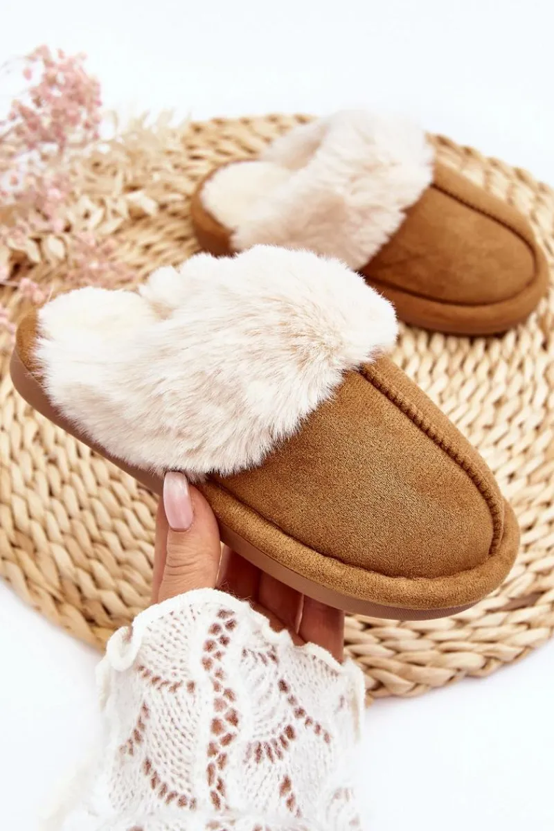 Dziewczęce|Back To School>Boto Dziecięce Kapcie Z Futerkiem Camel Befana Brązowy