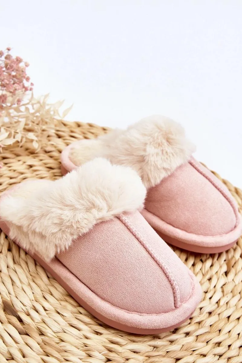 Hot Dziecięce Kapcie Z Futerkiem Różowe Befana Dzieci Dziewczęce