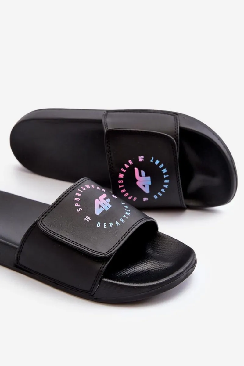 4F Dziecięce Klapki JMM00FFLIF042-20S Czarne