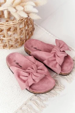 New Dziecięce Klapki Na Korku Pudrowy Róż Little Wendy Dzieci Dziewczęce
