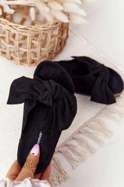 Best Boto Dziecięce Klapki Na Korku Czarne Little Wendy