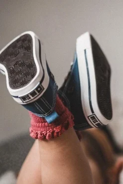 Sale Dziecięce Klasyczne Niskie Trampki BIG STAR HH374195 Granatowe Dzieci Chłopięce|Dziewczęce