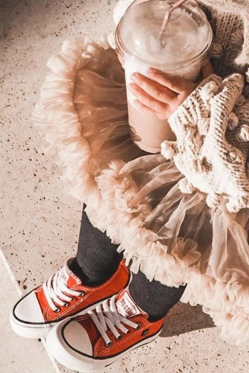 Chłopięce|Dziewczęce>Big Star Shoes Dziecięce Klasyczne Niskie Trampki BIG STAR HH374092 Czerwone