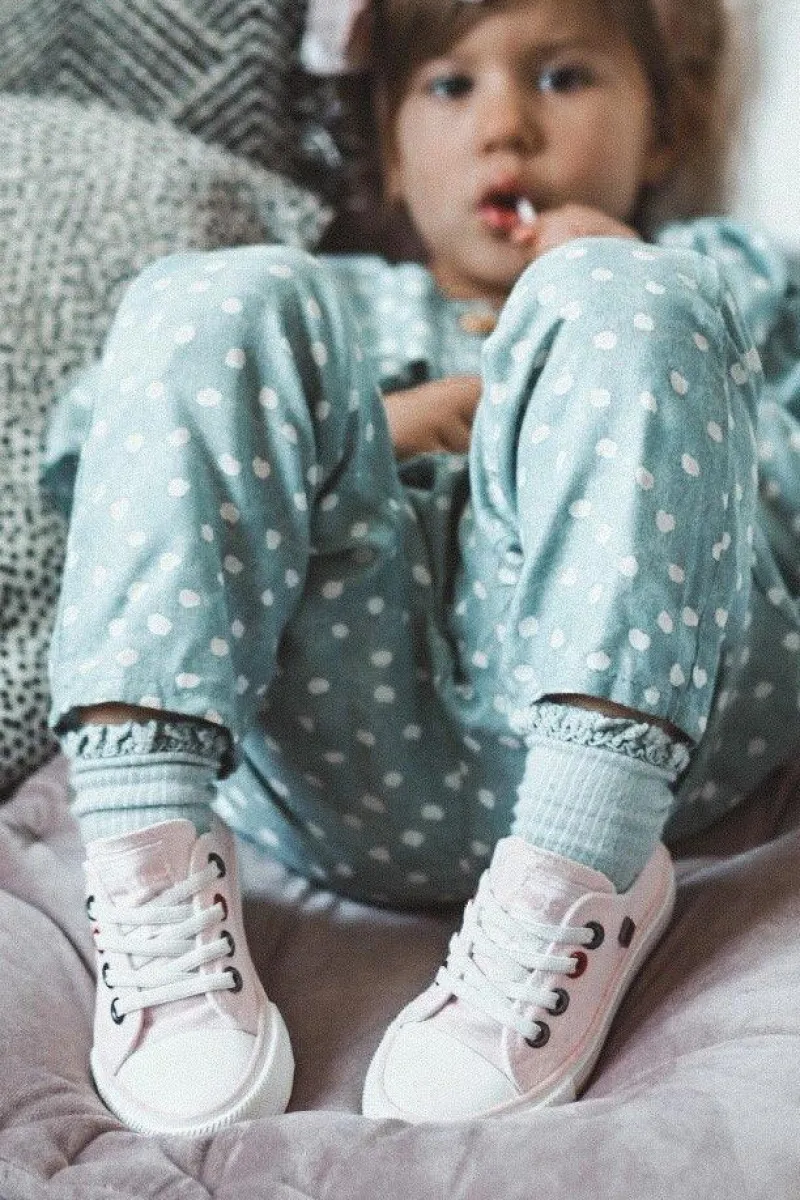 Outlet Big Star Shoes Dziecięce Klasyczne Niskie Trampki BIG STAR HH374093 Różowe