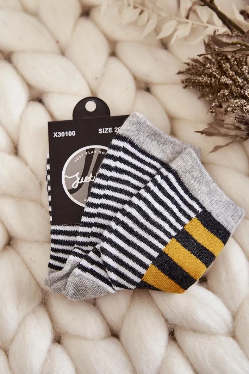 Sale Dziecięce Klasyczne Skarpety W Pasy I Paseczki Żółte Skarpetki|Skarpetki