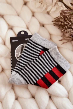 Skarpetki|Skarpetki>Just Play Dziecięce Klasyczne Skarpety W Pasy I Paseczki Czerwone
