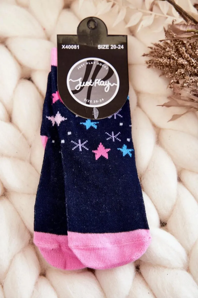 Skarpetki|Skarpetki>Just Play Dziecięce Klasyczne Skarpety Bawełniane Granatowe