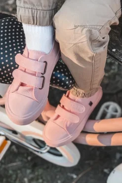 Online Dziecięce Klasyczne Trampki BIG STAR JJ374045 Różowe Dzieci Chłopięce|Dziewczęce