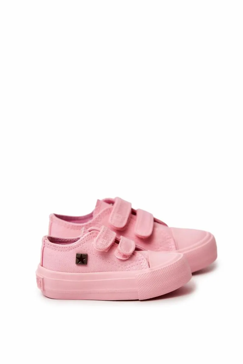 Online Dziecięce Klasyczne Trampki BIG STAR JJ374045 Różowe Dzieci Chłopięce|Dziewczęce