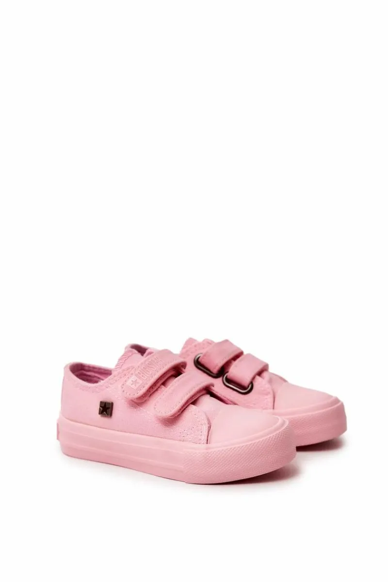 Online Dziecięce Klasyczne Trampki BIG STAR JJ374045 Różowe Dzieci Chłopięce|Dziewczęce