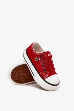 New Big Star Shoes Dziecięce Klasyczne Trampki Big Star DD374161 Czerwone Czerwony