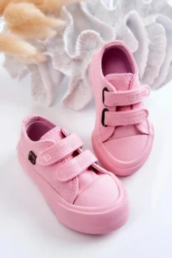 Chłopięce|Dziewczęce>Big Star Shoes Dziecięce Klasyczne Trampki BIG STAR JJ374040 Różowe