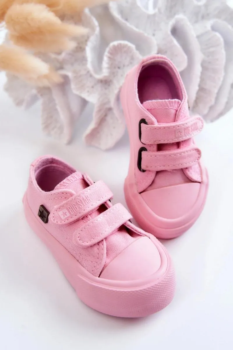 Chłopięce|Dziewczęce>Big Star Shoes Dziecięce Klasyczne Trampki BIG STAR JJ374040 Różowe