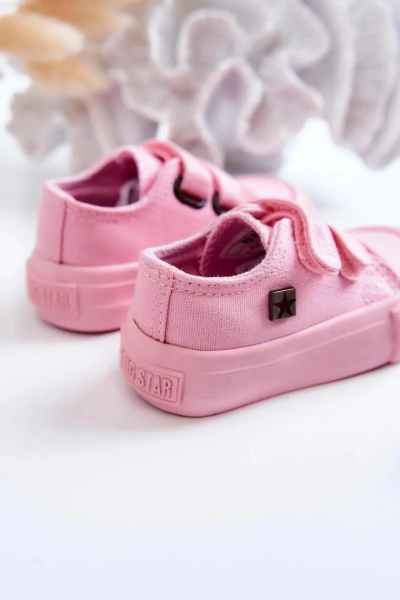 Chłopięce|Dziewczęce>Big Star Shoes Dziecięce Klasyczne Trampki BIG STAR JJ374040 Różowe