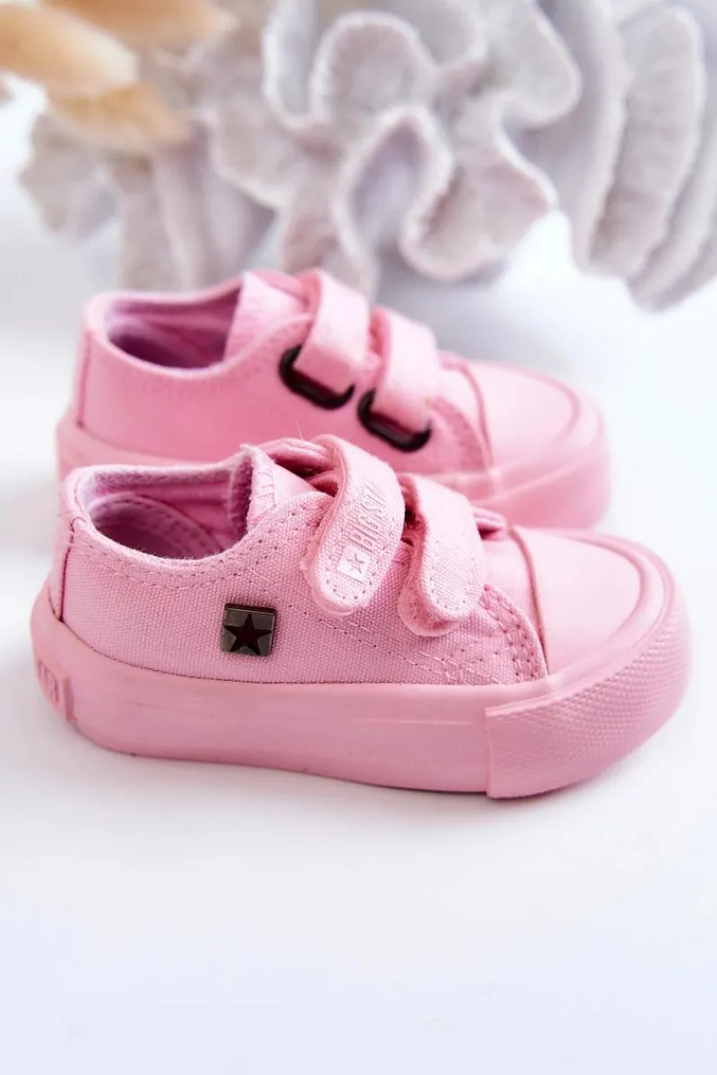 Chłopięce|Dziewczęce>Big Star Shoes Dziecięce Klasyczne Trampki BIG STAR JJ374040 Różowe