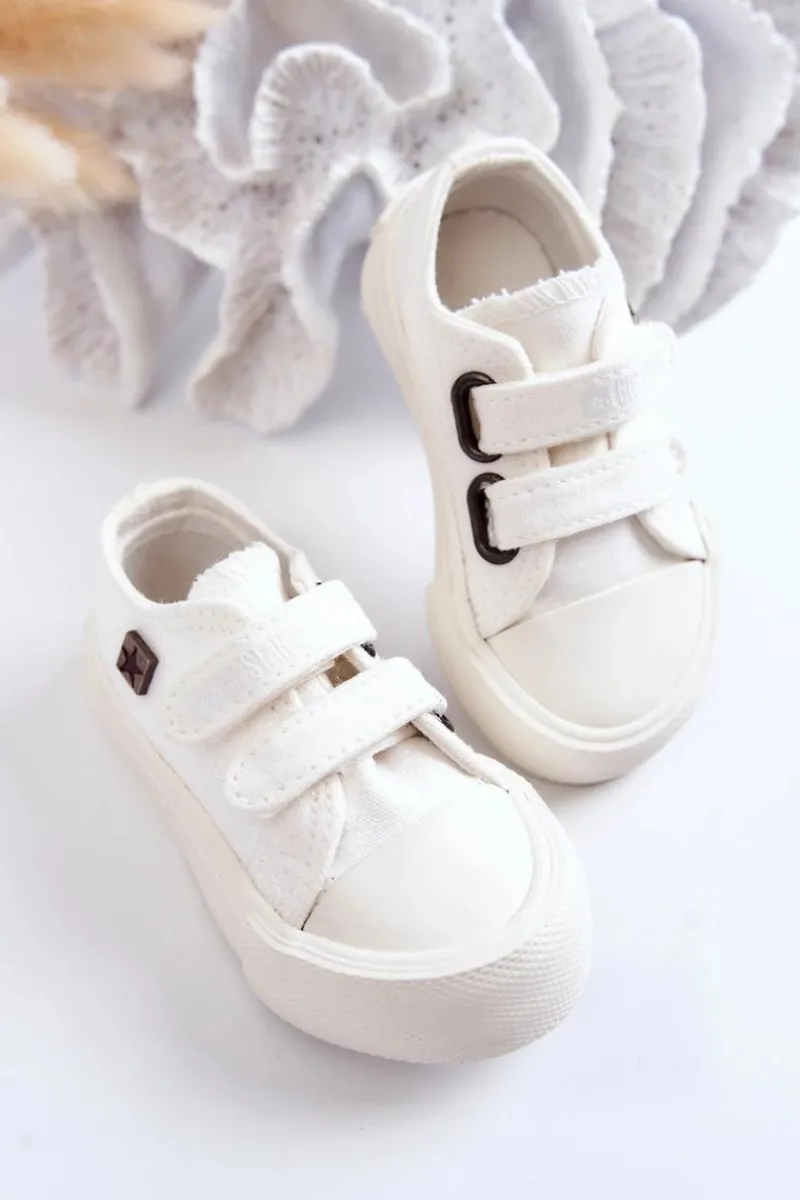 Sale Big Star Shoes Dziecięce Klasyczne Trampki BIG STAR JJ374037 Białe