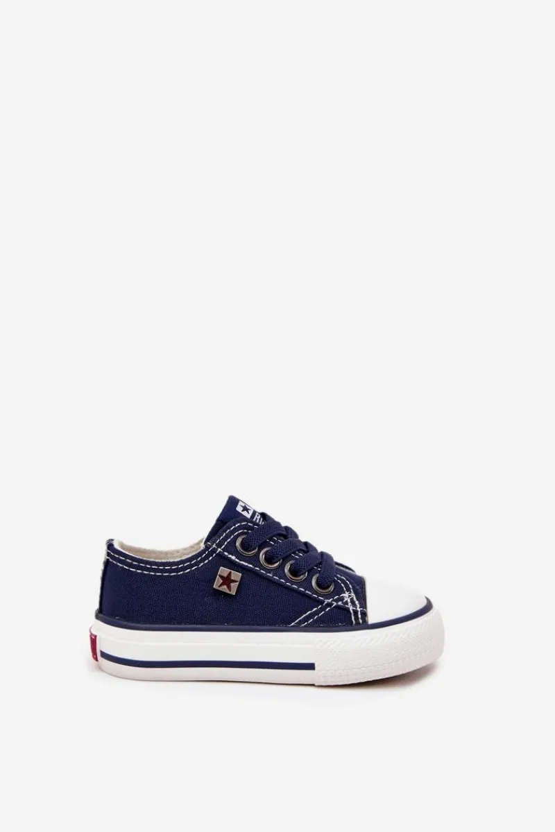 Chłopięce|Dziewczęce>Big Star Shoes Dziecięce Klasyczne Trampki Big Star DD374162 Granatowe Niebieski