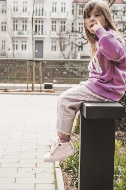 Online Dziecięce Klasyczne Wysokie Trampki Big Star LL374003 Różowe Dzieci Chłopięce|Dziewczęce