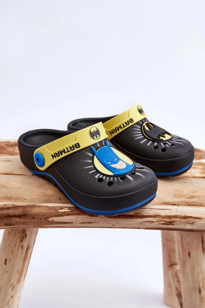 Chłopięce>ZAXY Dziecięce Kroksy Batman Grendene Kids JJ385005 Czarne Czarny
