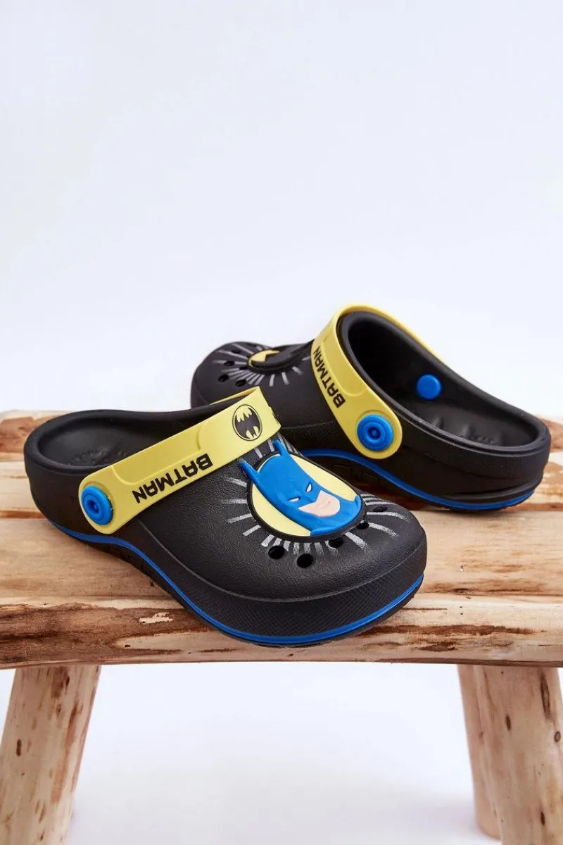 Chłopięce>ZAXY Dziecięce Kroksy Batman Grendene Kids JJ385005 Czarne Czarny