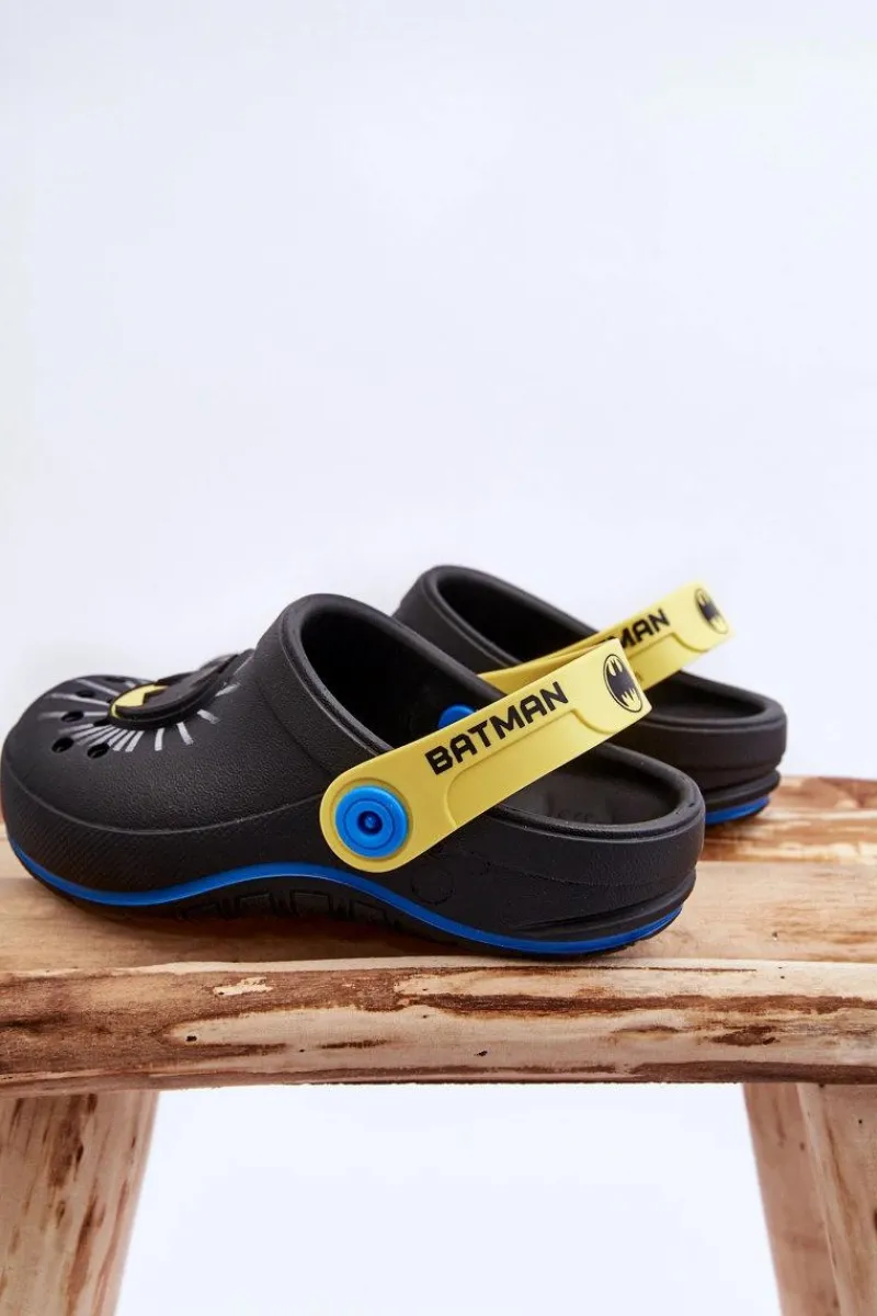 Chłopięce>ZAXY Dziecięce Kroksy Batman Grendene Kids JJ385005 Czarne Czarny