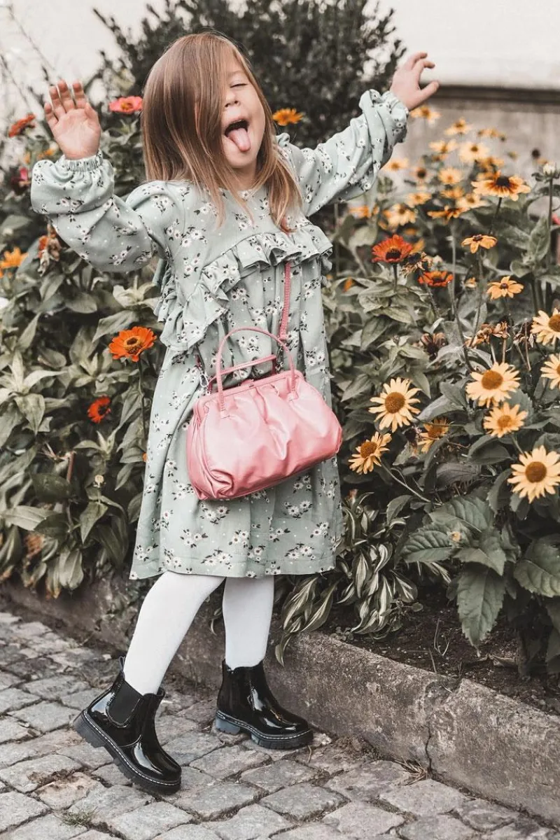 Discount Dziecięce Lakierowane Ocieplane Botki Czarne Porky Dzieci Dziewczęce