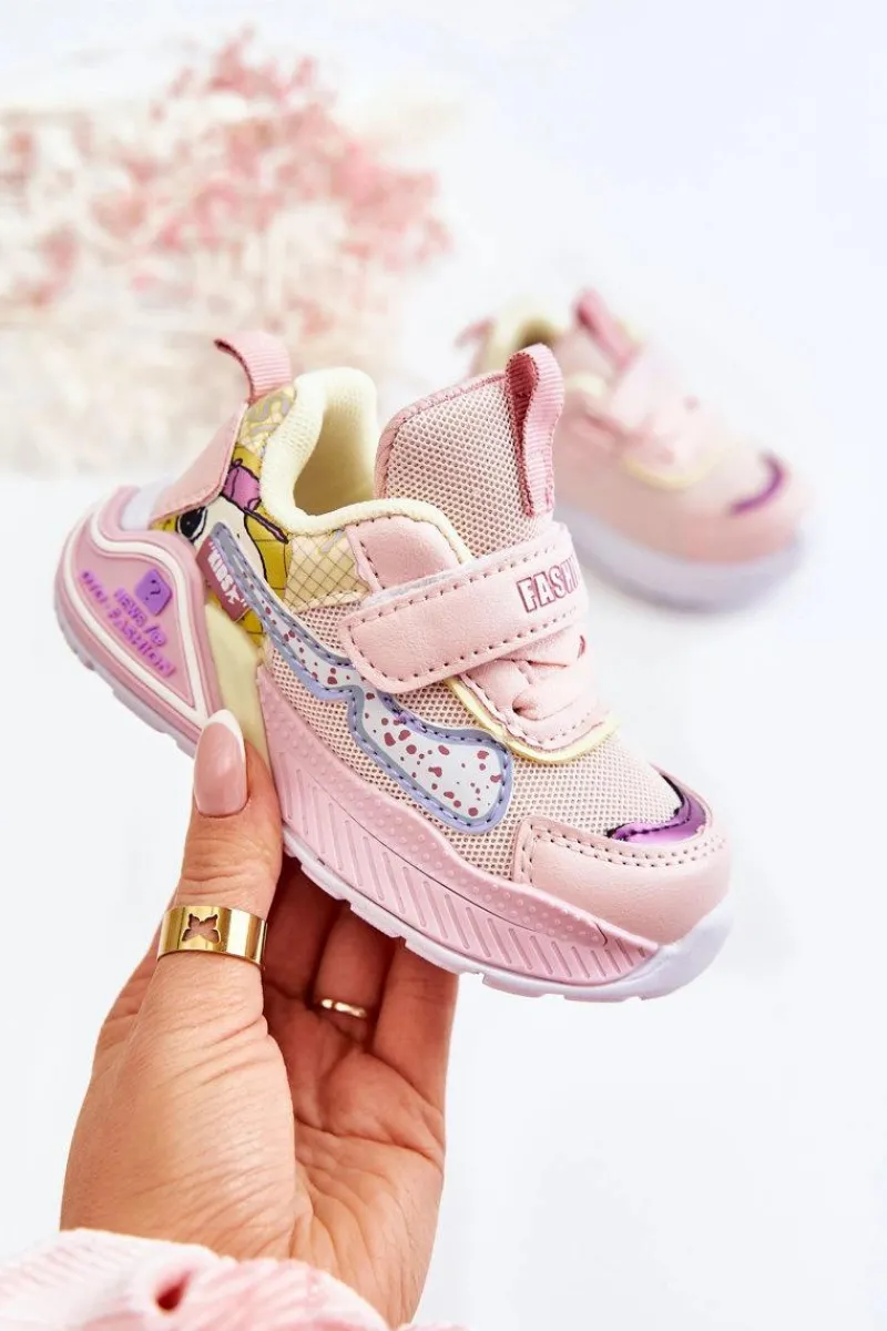 Discount Boto Dziecięce Lekkie Buty Sportowe Różowe Snoopy