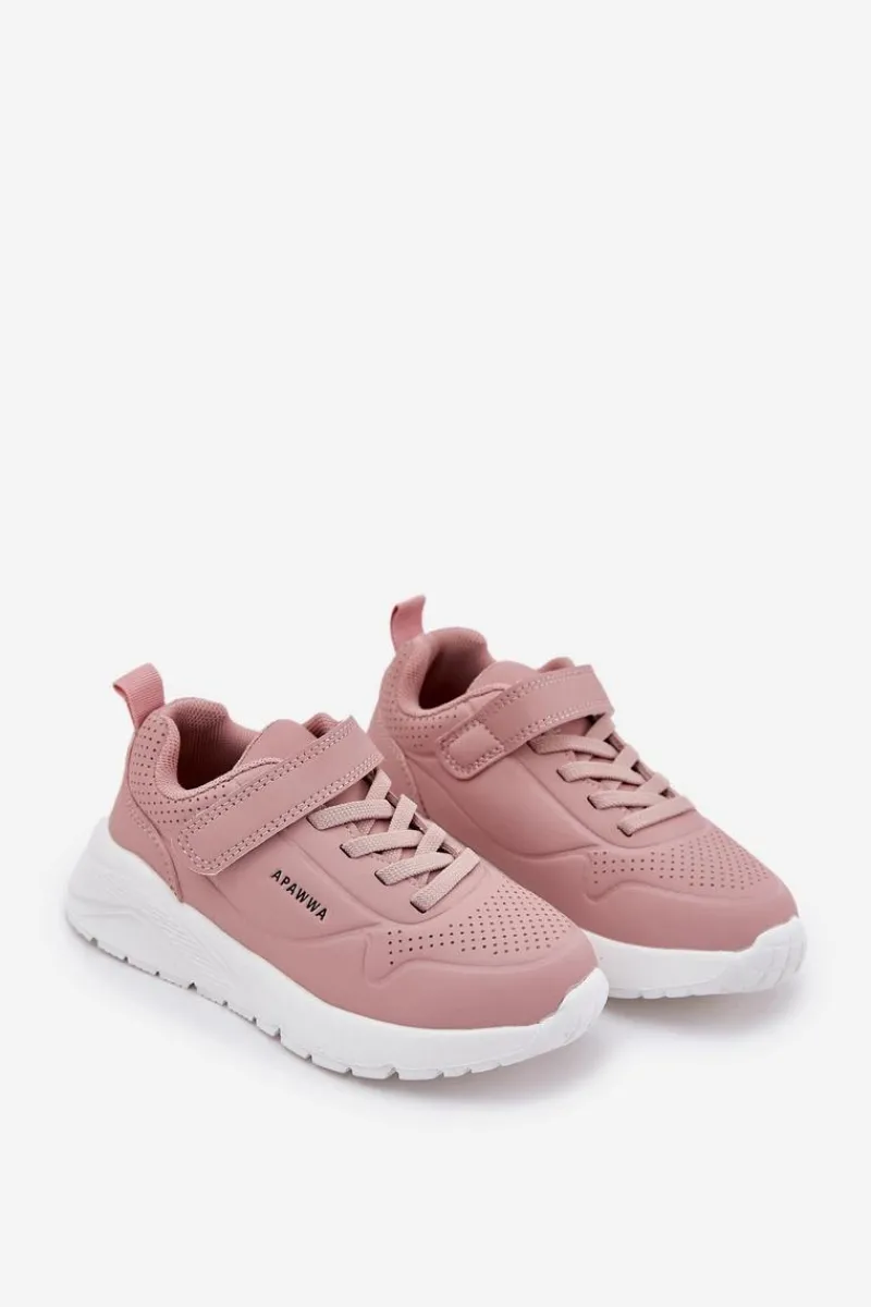 Outlet Dziecięce Lekkie Buty Sportowe Na Platformie Różowe Mirivia Dzieci Dziewczęce|Back To School