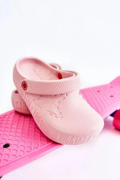 Discount Dziecięce Lekkie Klapki Kroksy Big Star II375007 Różowe Dzieci Chłopięce|Dziewczęce