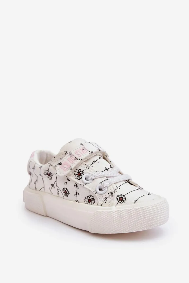New Big Star Shoes Dziecięce Materiałowe Trampki BIG STAR JJ374102 Białe
