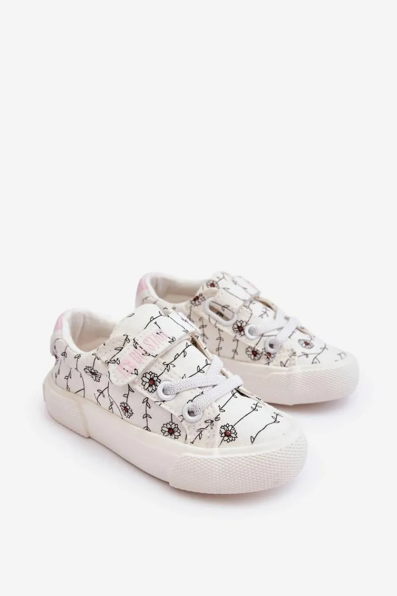 New Big Star Shoes Dziecięce Materiałowe Trampki BIG STAR JJ374102 Białe