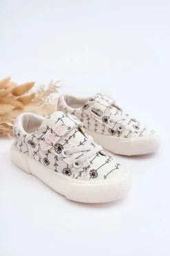 New Big Star Shoes Dziecięce Materiałowe Trampki BIG STAR JJ374102 Białe