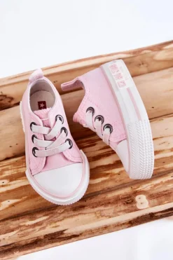 Hot Big Star Shoes Dziecięce Materiałowe Trampki BIG STAR KK374052 Różowe Różowy