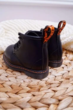 Discount Boto Dziecięce Młodzieżowe Botki Ocieplane z Suwakiem Czarne Goopy