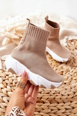 Dziewczęce>Boto Dziecięce Młodzieżowe Obuwie Sportowe Beżowe Callobe