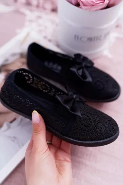 Online Dziecięce Młodzieżowe Tenisówki Koronkowe Czarne Dudi Dzieci Dziewczęce
