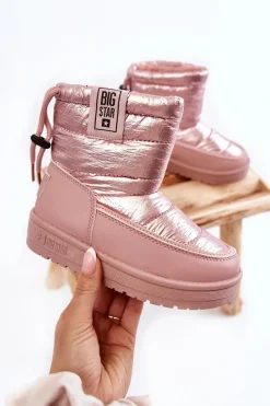 Outlet Dziecięce Śniegowce Big Star KK374219 Różowe Dzieci Dziewczęce