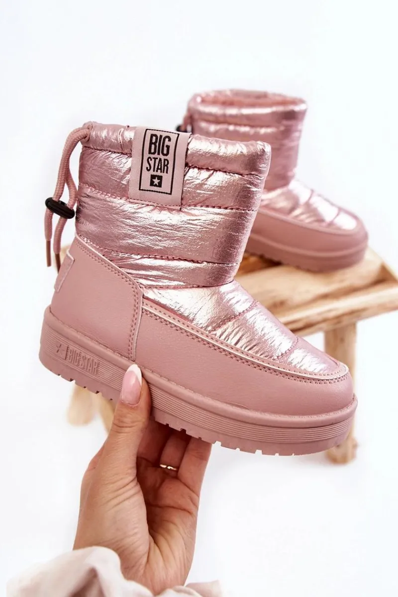 Outlet Dziecięce Śniegowce Big Star KK374219 Różowe Dzieci Dziewczęce