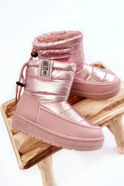 Outlet Dziecięce Śniegowce Big Star KK374219 Różowe Dzieci Dziewczęce