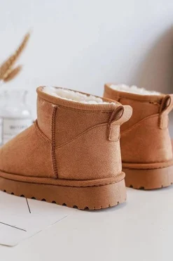 Discount Dziecięce Śniegowce Botki Ocieplane Camel Nallita Dzieci Dziewczęce|Chłopięce